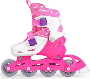 Rolki SMJ sport Combo Set 2w1 z wymienną płozą regulowane różowe r. 26-29 7