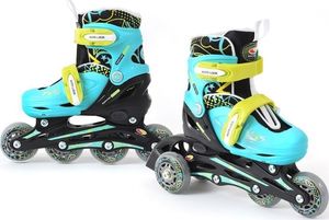 Rolki SMJ sport Rolki Combo Diego turkusowe r. 31-34 + kask + ochraniacze + torba 2