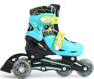 Rolki SMJ sport Rolki Combo Diego turkusowe r. 31-34 + kask + ochraniacze + torba 4