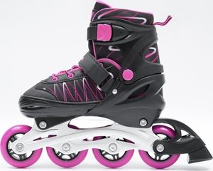 Rolki SMJ sport LEA z wymienną płozą regulowane czarne r. 34-37 5