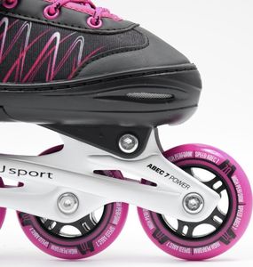 Rolki SMJ sport LEA z wymienną płozą regulowane czarne r. 34-37 8