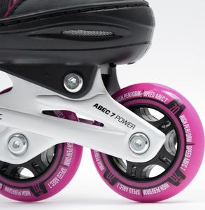 Rolki SMJ sport LEA z wymienną płozą regulowane czarne r. 34-37 9