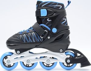 Rolki SMJ sport Jack z wymienną płozą regulowane czarne r. 34-37 5