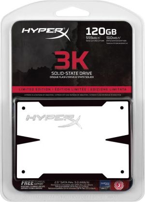 Dysk SSD HyperX 120 GB 2.5" SATA II SATA III (HYPERX 3K SERIES 120 GB SATA3 2.5' Special Edition - Biały - KE-S32120-W - SH103S3/120G) 2