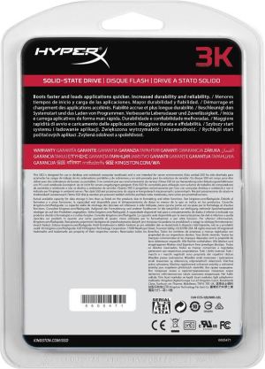 Dysk SSD HyperX 120 GB 2.5" SATA II SATA III (HYPERX 3K SERIES 120 GB SATA3 2.5' Special Edition - Biały - KE-S32120-W - SH103S3/120G) 3