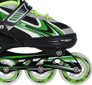 Rolki Nils Extreme NH18188 A z wymienną płozą regulowane zielone r. 39-43 4