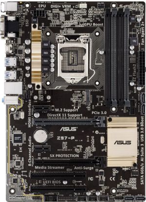 Płyta główna Asus Z97-P Z97 DualDDR3-1600, SATA3, RAID, HDMI, DVI, D-Sub, DP, ATX - (Z97-P) 3
