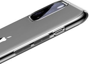 Baseus Baseus Simple Series Case przezroczyste żelowe etui iPhone 11 Pro Max czarny (ARAPIPH65S-01) uniwersalny 3