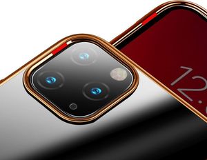 Baseus Baseus Glitter Case przezroczyste etui pokrowiec iPhone 11 Pro Max czarny (WIAPIPH65S-DW01) uniwersalny 15