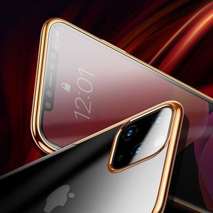 Baseus Baseus Glitter Case przezroczyste etui pokrowiec iPhone 11 Pro Max czarny (WIAPIPH65S-DW01) uniwersalny 7