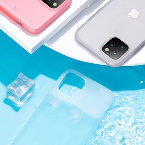 Baseus Baseus Jelly matowo przezroczyste żelowe etui pokrowiec iPhone 11 Pro Max czarny (WIAPIPH65S-GD01) uniwersalny 14