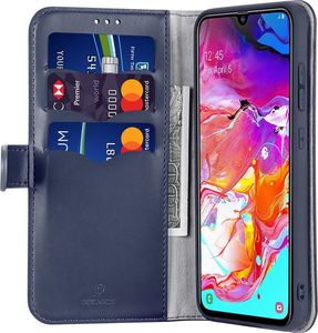 Dux Ducis Kado kabura etui portfel pokrowiec z klapką Samsung Galaxy A70 niebieski uniwersalny 2