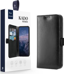 Dux Ducis Kado kabura etui portfel pokrowiec z klapką Samsung Galaxy A40 czarny uniwersalny 18