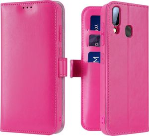Dux Ducis Kado kabura etui portfel pokrowiec z klapką Samsung Galaxy A20e różowy uniwersalny 1