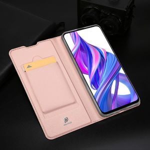 Dux Ducis Skin Pro kabura etui pokrowiec z klapką Honor 9X czarny uniwersalny 18