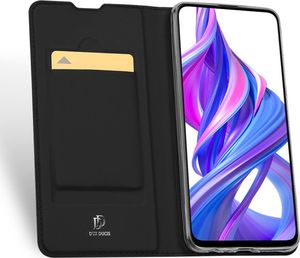 Dux Ducis Skin Pro kabura etui pokrowiec z klapką Honor 9X czarny uniwersalny 3