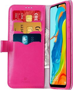 Dux Ducis Kado kabura etui portfel pokrowiec z klapką Huawei P30 Lite różowy uniwersalny 2