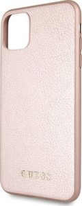 Guess Guess GUHCN65IGLRG iPhone 11 Pro Max różowo-złoty/rose gold hard case Iridescent uniwersalny 3