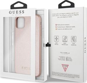 Guess Guess GUHCN65IGLRG iPhone 11 Pro Max różowo-złoty/rose gold hard case Iridescent uniwersalny 7