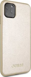 Guess Guess GUHCN65IGLGO iPhone 11 Pro Max złoty/gold hard case Iridescent uniwersalny 5