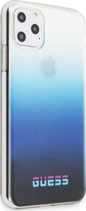 Guess Guess GUHCN65DGCNA iPhone 11 Pro Max niebieski/gradient blue hard case California uniwersalny 5
