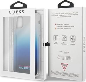 Guess Guess GUHCN65DGCNA iPhone 11 Pro Max niebieski/gradient blue hard case California uniwersalny 7