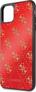 Guess Guess GUHCN654GGPRE iPhone 11 Pro Max czerwony/red hard case 4G Double Layer Glitter uniwersalny 3