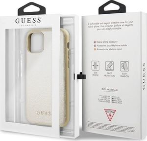 Guess Guess GUHCN61IGLGO iPhone 11 złoty/gold hard case Iridescent uniwersalny 7