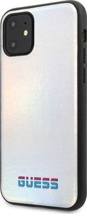 Guess Guess GUHCN61BLD iPhone 11 srebrny /silver hard case Iridescent uniwersalny 2