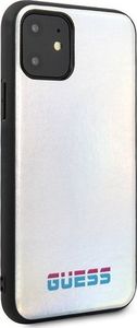 Guess Guess GUHCN61BLD iPhone 11 srebrny /silver hard case Iridescent uniwersalny 5