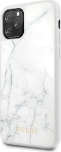 Guess Guess GUHCN58HYMAWH iPhone 11 Pro biały/white Marble uniwersalny 2