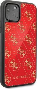 Guess Guess GUHCN584GGPRE iPhone 11 Pro czerwony/red hard case 4G Double Layer Glitter uniwersalny 5