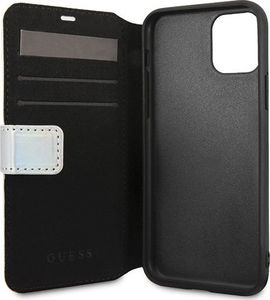 Guess Guess GUFLBKN65BLD iPhone 11 Pro Max srebrny/silver book Iridescent uniwersalny 3