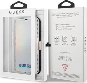Guess Guess GUFLBKN58BLD iPhone 11 Pro srebrny/silver book Iridescent uniwersalny 6