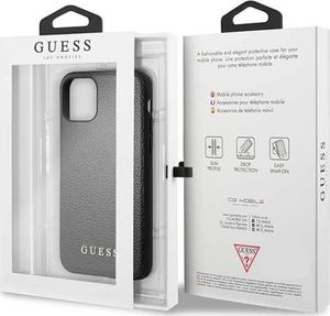Guess Guess GUHCN65IGLBK iPhone 11 Pro Max czarny/black hard case Iridescent uniwersalny 7