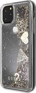 Guess Guess GUHCN65GLHFLGO iPhone 11 Pro Max gold/złoty hard case Glitter Hearts uniwersalny 2