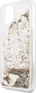 Guess Guess GUHCN65GLHFLGO iPhone 11 Pro Max gold/złoty hard case Glitter Hearts uniwersalny 3