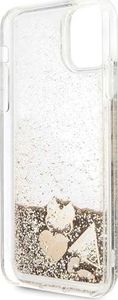 Guess Guess GUHCN65GLHFLGO iPhone 11 Pro Max gold/złoty hard case Glitter Hearts uniwersalny 4