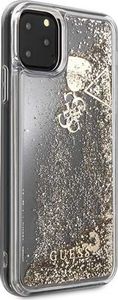 Guess Guess GUHCN65GLHFLGO iPhone 11 Pro Max gold/złoty hard case Glitter Hearts uniwersalny 5