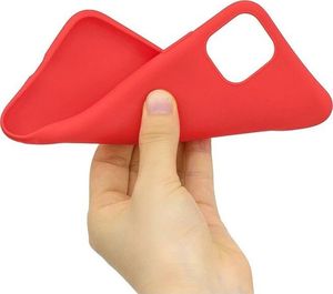 Hurtel Silicone Case elastyczne silikonowe etui pokrowiec iPhone 11 Pro czerwony uniwersalny 3