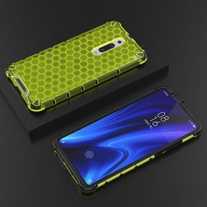 Hurtel Honeycomb etui pancerny pokrowiec z żelową ramką Xiaomi Mi 9T / Xiaomi Mi 9T Pro zielony uniwersalny 9