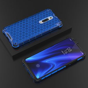 Hurtel Honeycomb etui pancerny pokrowiec z żelową ramką Xiaomi Mi 9T / Xiaomi Mi 9T Pro niebieski uniwersalny 9