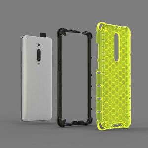 Hurtel Honeycomb etui pancerny pokrowiec z żelową ramką Xiaomi Mi 9T / Xiaomi Mi 9T Pro czerwony uniwersalny 5