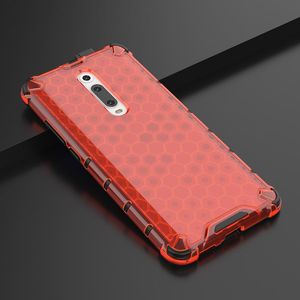Hurtel Honeycomb etui pancerny pokrowiec z żelową ramką Xiaomi Mi 9T / Xiaomi Mi 9T Pro czerwony uniwersalny 10