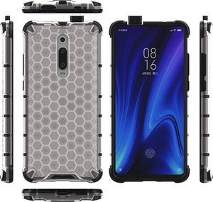 Hurtel Honeycomb etui pancerny pokrowiec z żelową ramką Xiaomi Mi 9T / Xiaomi Mi 9T Pro przezroczysty uniwersalny 8