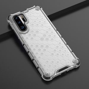Hurtel Honeycomb etui pancerny pokrowiec z żelową ramką Huawei P30 Pro przezroczysty uniwersalny 11
