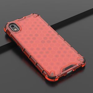 Hurtel Honeycomb etui pancerny pokrowiec z żelową ramką Xiaomi Redmi 7A czerwony uniwersalny 12