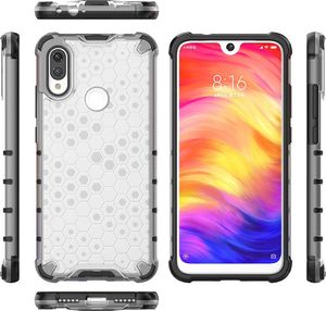 Hurtel Honeycomb etui pancerny pokrowiec z żelową ramką Xiaomi Redmi Note 7 przezroczysty uniwersalny 11