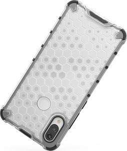 Hurtel Honeycomb etui pancerny pokrowiec z żelową ramką Xiaomi Redmi Note 7 przezroczysty uniwersalny 2