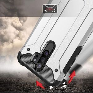 Hurtel Hybrid Armor pancerne hybrydowe etui pokrowiec Xiaomi Redmi Note 8 Pro srebrny uniwersalny 2